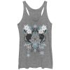 Women’s Frozen Sister Snowflake Pattern Racerback Tank Top