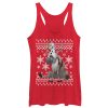 Women’s Frozen Ugly Christmas Friends Racerback Tank Top