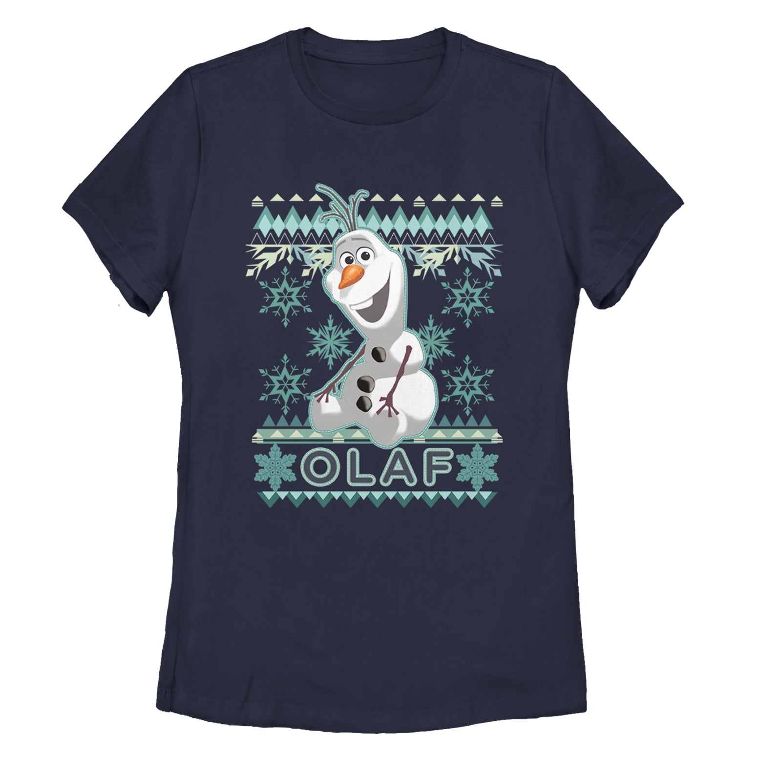 Women's Frozen Ugly Christmas Olaf T-Shirt Women's Frozen Ugly Christmas Olaf T-Shirt