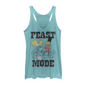 Women’s Hey Arnold! Feast Mode Racerback Tank Top