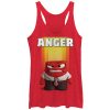 Women’s Inside Out Anger Portrait Racerback Tank Top
