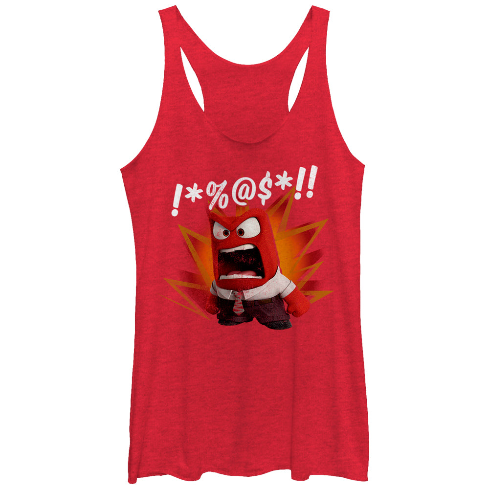 Women's Inside Out Anger Racerback Tank Top Women's Inside Out Anger Racerback Tank Top