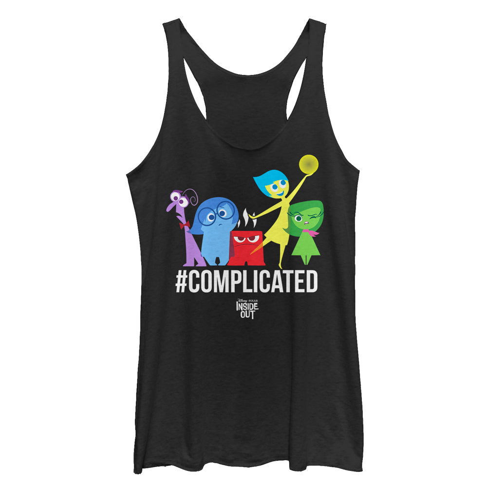 Women's Inside Out Complicated Emotions Racerback Tank Top Women's Inside Out Complicated Emotions Racerback Tank Top