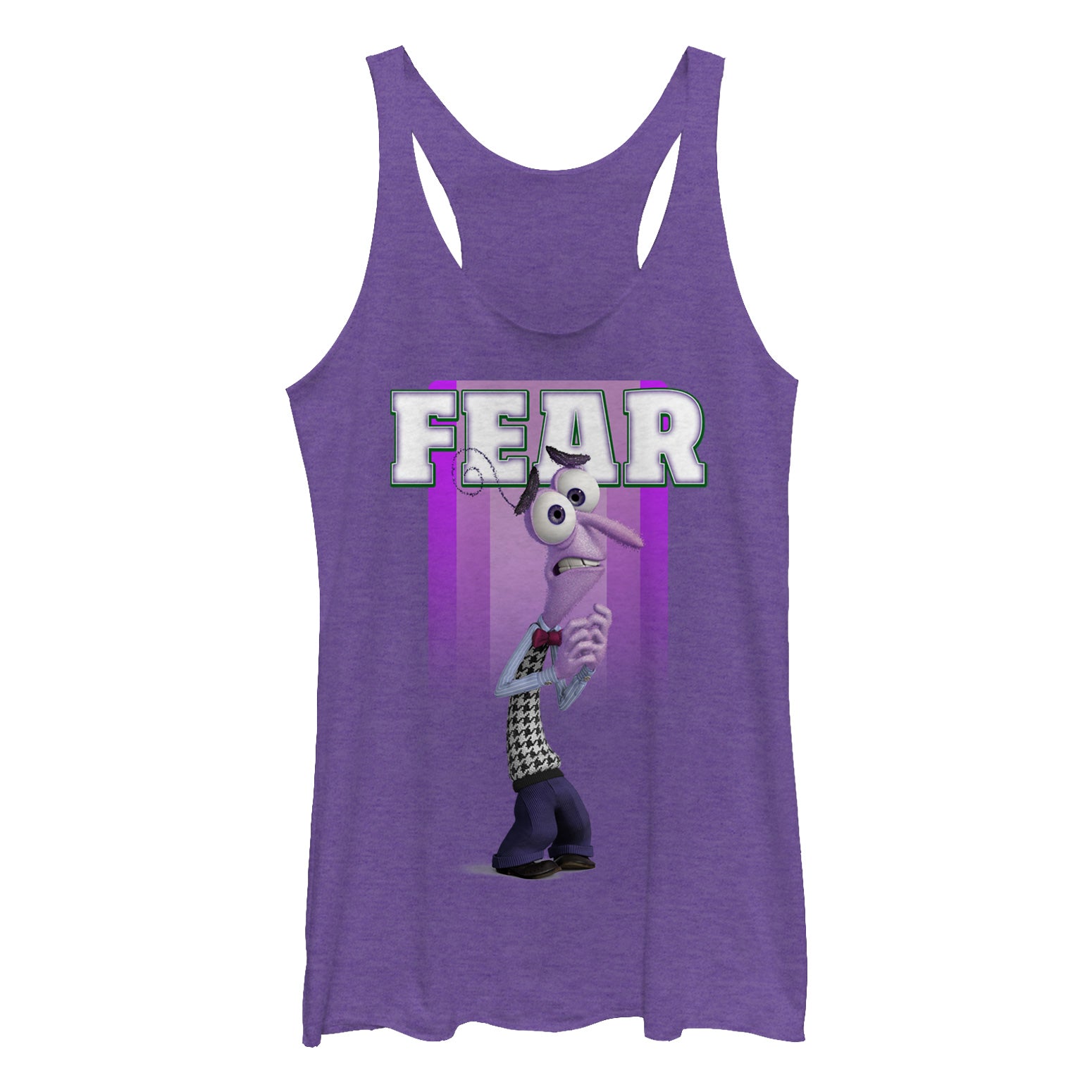 Women's Inside Out Fear Portrait Racerback Tank Top Women's Inside Out Fear Portrait Racerback Tank Top