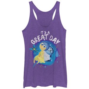 Women’s Inside Out Joy and Sadness Great Day Racerback Tank Top