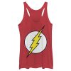 Women’s Justice League Flash Classic Logo Racerback Tank Top