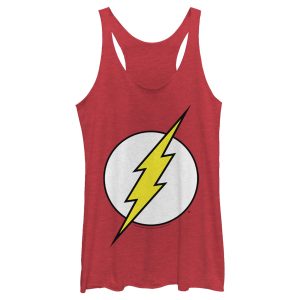 Women’s Justice League Flash Classic Logo Racerback Tank Top