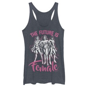 Women’s Justice League Future is Female Racerback Tank Top