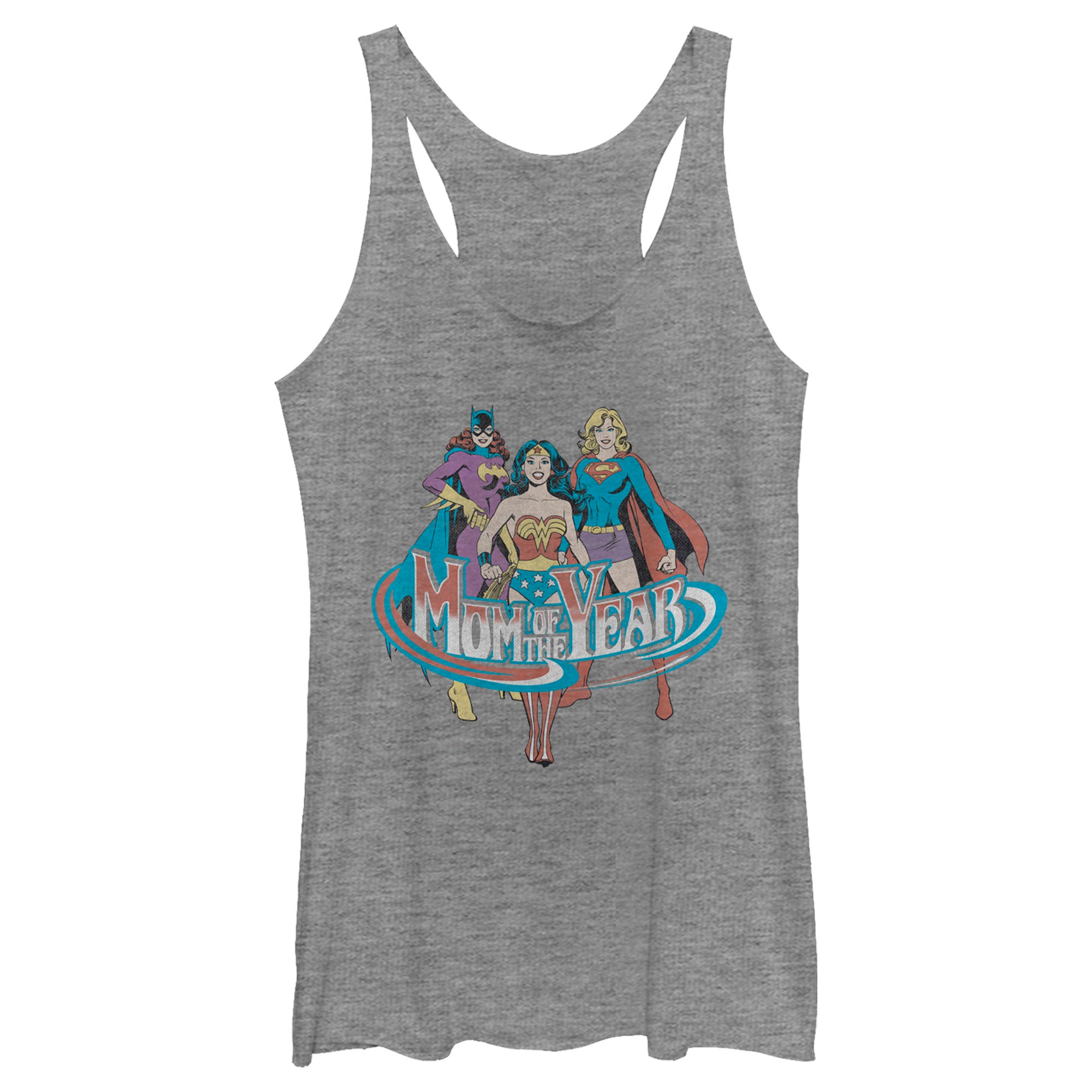 Women's Justice League Mom of the Year Racerback Tank Top Women's Justice League Mom of the Year Racerback Tank Top