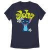Women’s Lilo & Stitch Aloha Wavy Text T-Shirt