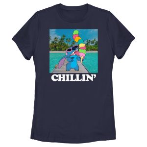 Women’s Lilo & Stitch Ice Cream Lover Chillin’ T-Shirt