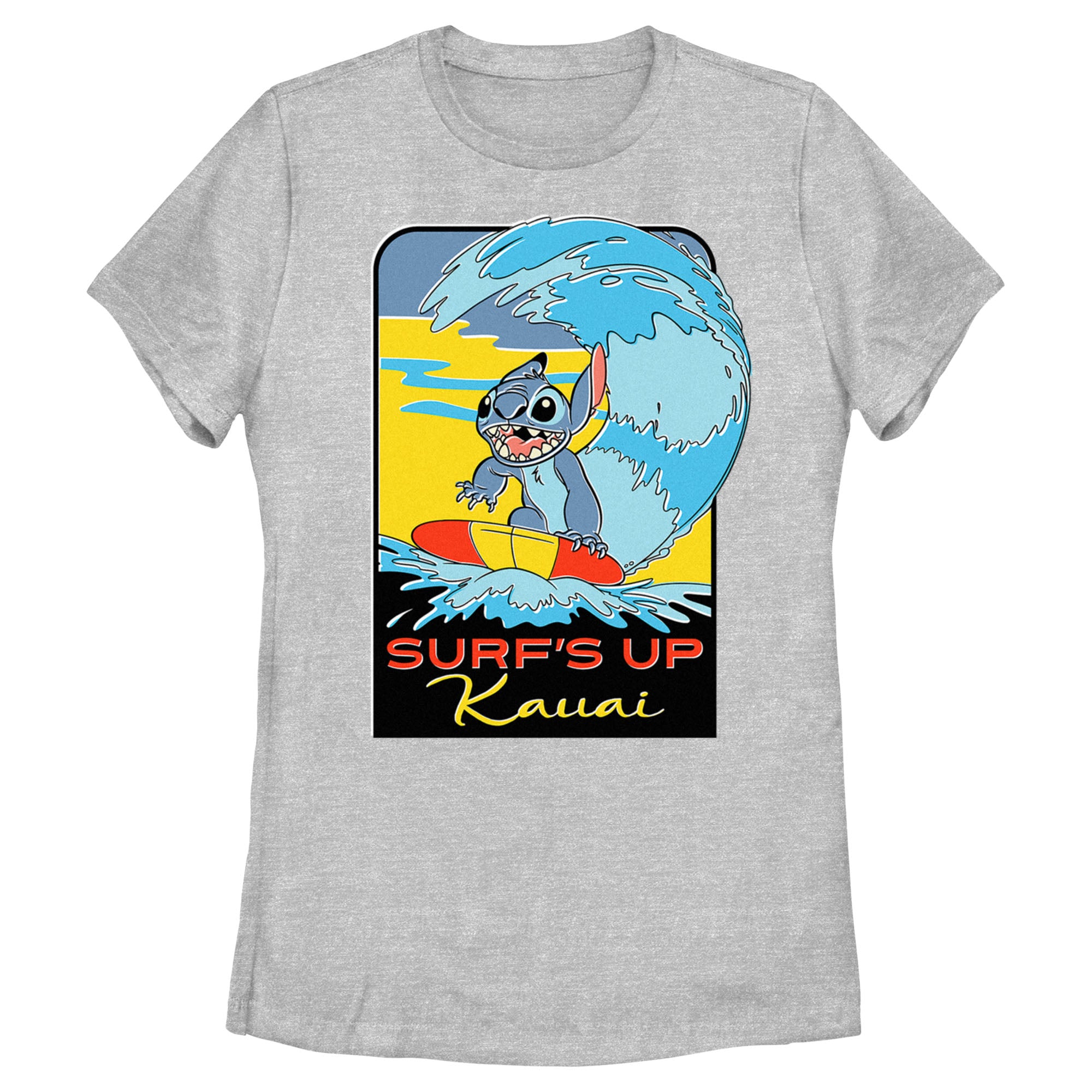 Women's Lilo & Stitch Kauai Surf's Up T-Shirt Women's Lilo & Stitch Kauai Surf's Up T-Shirt