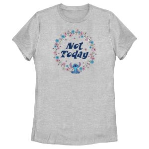 Women’s Lilo & Stitch Not Today Floral Circle T-Shirt