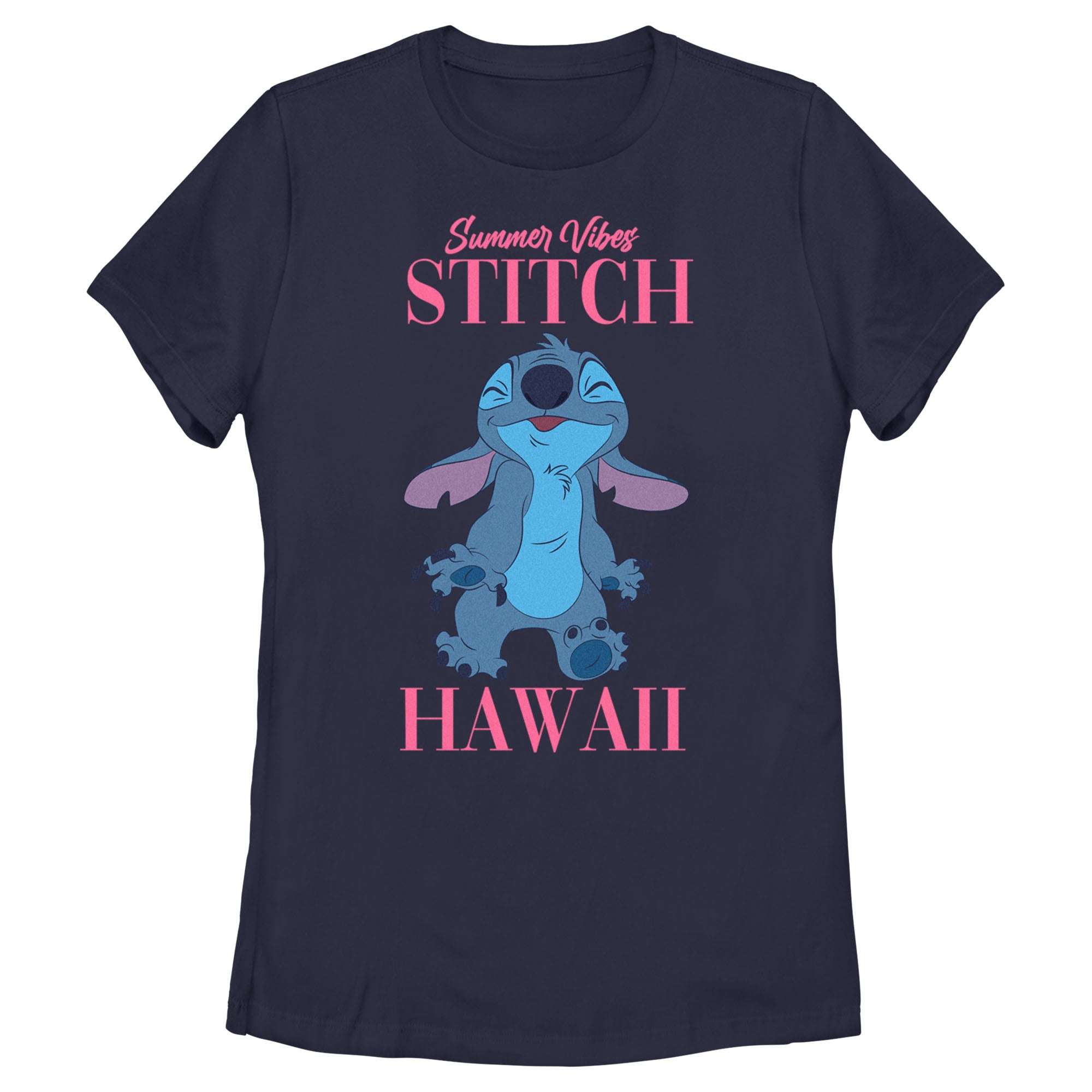 Women's Lilo & Stitch Summer Vibes Stitch T-Shirt Women's Lilo & Stitch Summer Vibes Stitch T-Shirt