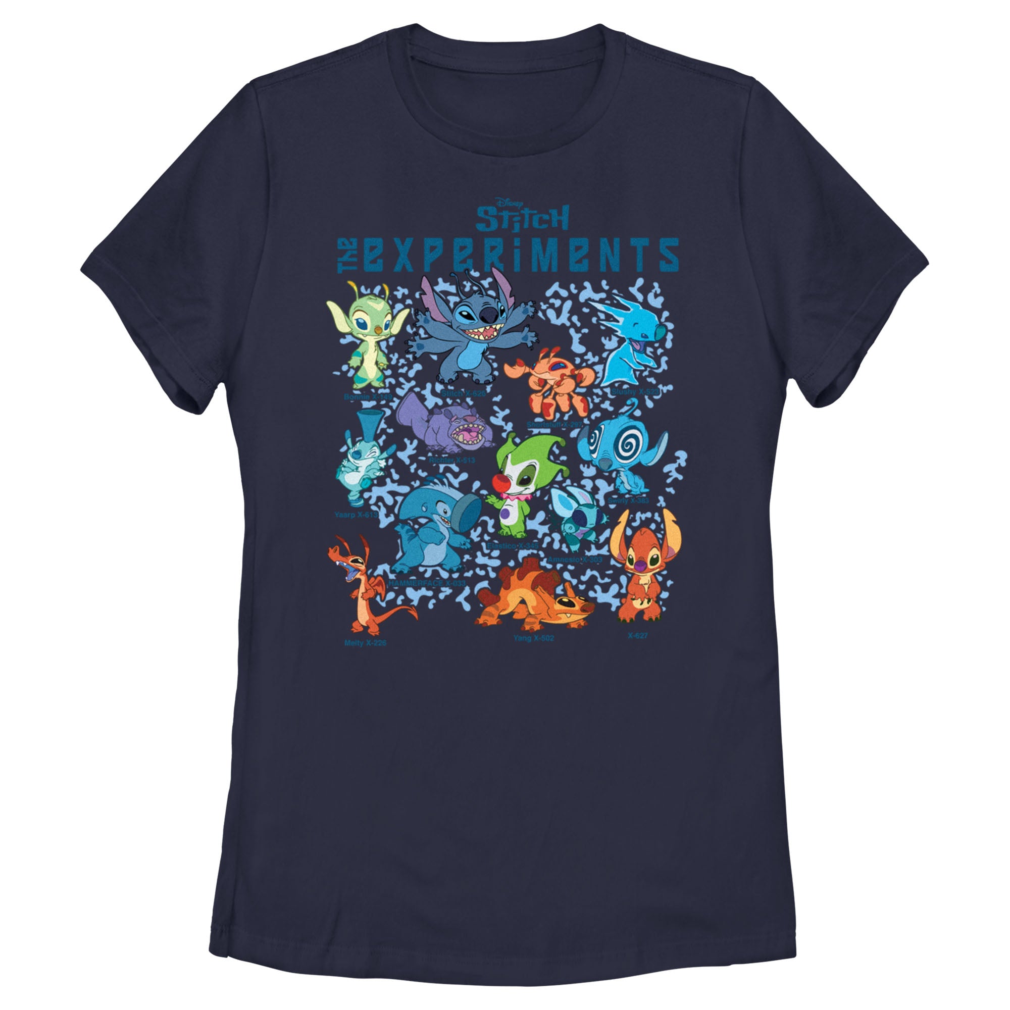 Women's Lilo & Stitch The Experiments Portraits T-Shirt Women's Lilo & Stitch The Experiments Portraits T-Shirt