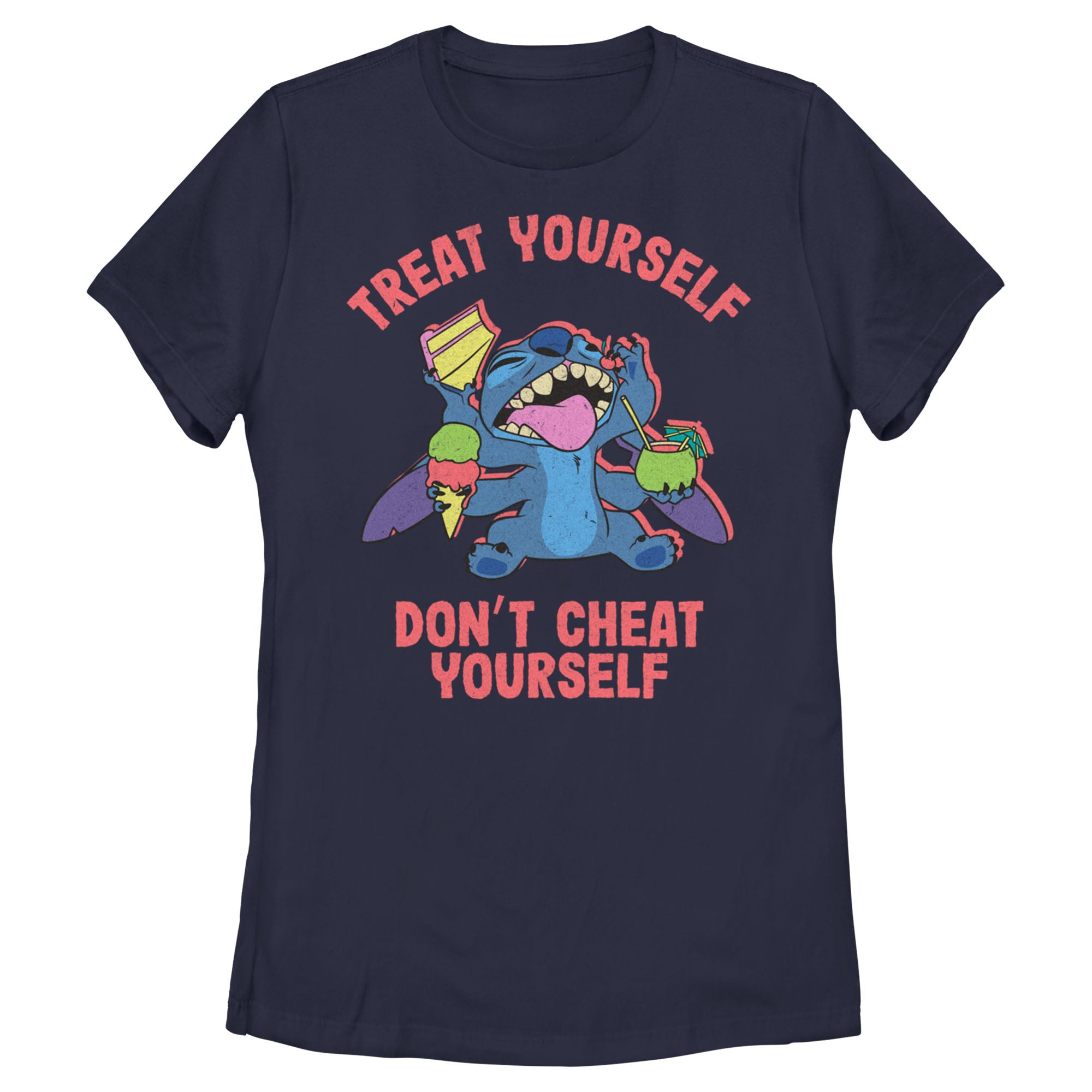 Women's Lilo & Stitch Treat Yourself Stitch T-Shirt Women's Lilo & Stitch Treat Yourself Stitch T-Shirt