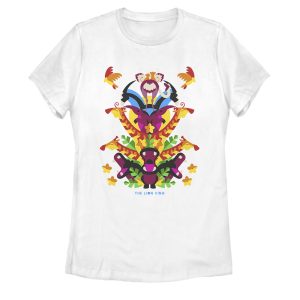 Women’s Lion King Artistic Animal Pyramid T-Shirt