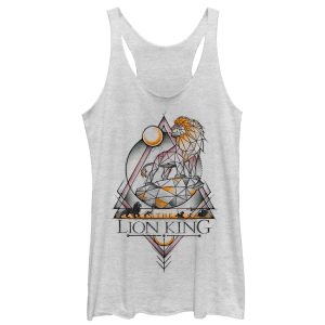Women’s Lion King Geometric Majestic King Racerback Tank Top