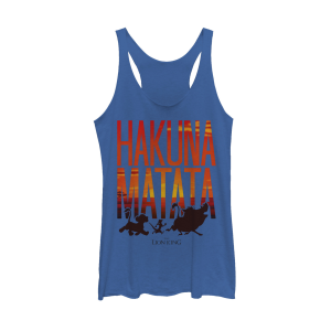 Women’s Lion King Hakuna Matata Sunset Racerback Tank Top