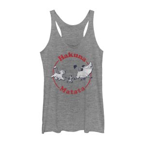 Women’s Lion King Hakuna Matata Trio Racerback Tank Top
