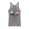 Women’s Lion King Heart Silhouettes Racerback Tank Top
