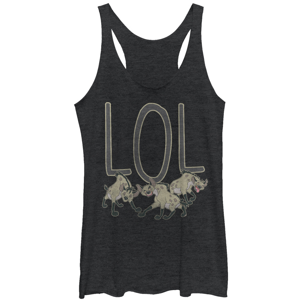Women's Lion King Hyenas LOL Racerback Tank Top Women's Lion King Hyenas LOL Racerback Tank Top