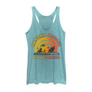Women’s Lion King No Worries Vibrant Sunshine Racerback Tank Top