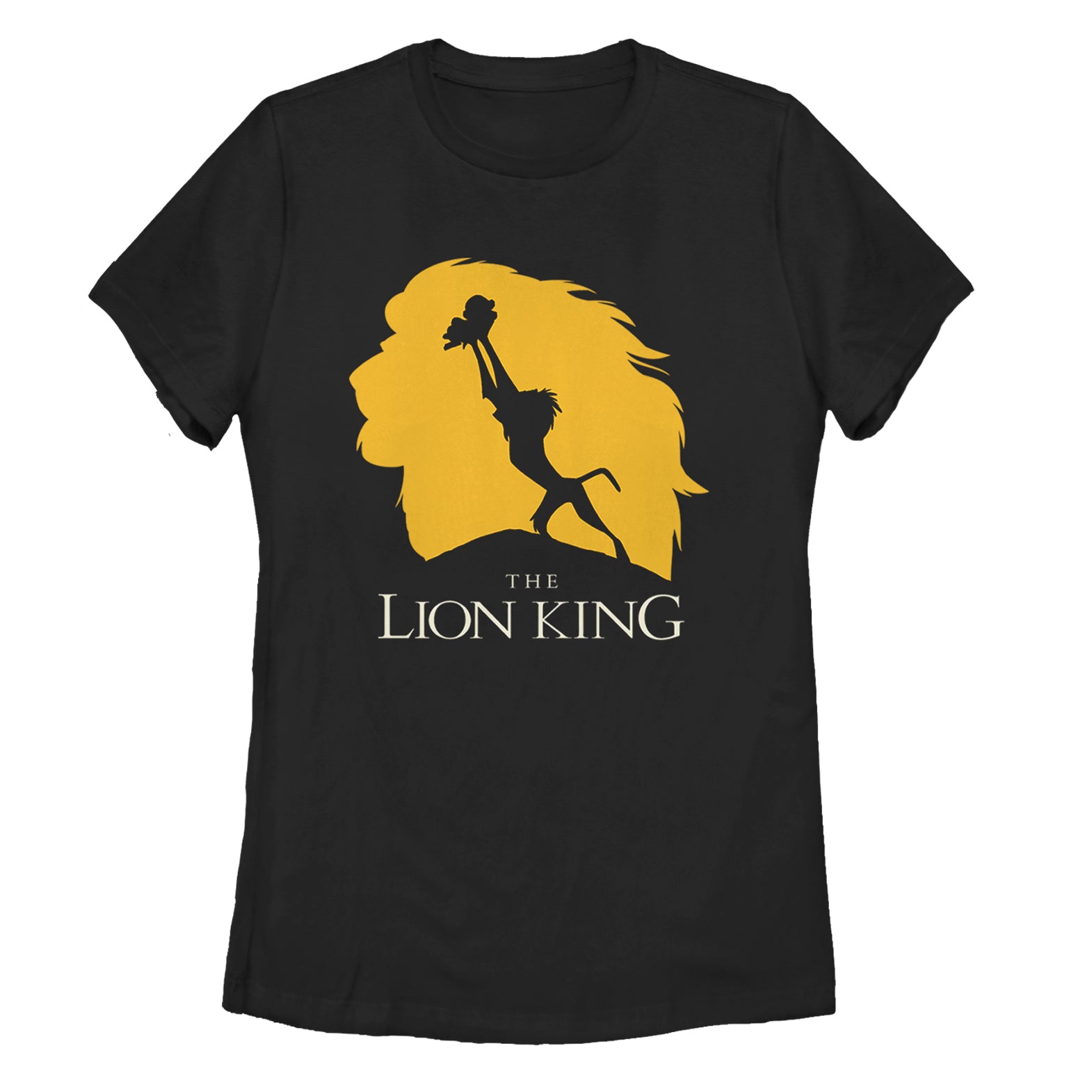 Women's Lion King Pride Rock Silhouette T-Shirt Women's Lion King Pride Rock Silhouette T-Shirt