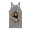 Women’s Lion King Scar Surrounded By Idiots Tattoo Racerback Tank Top