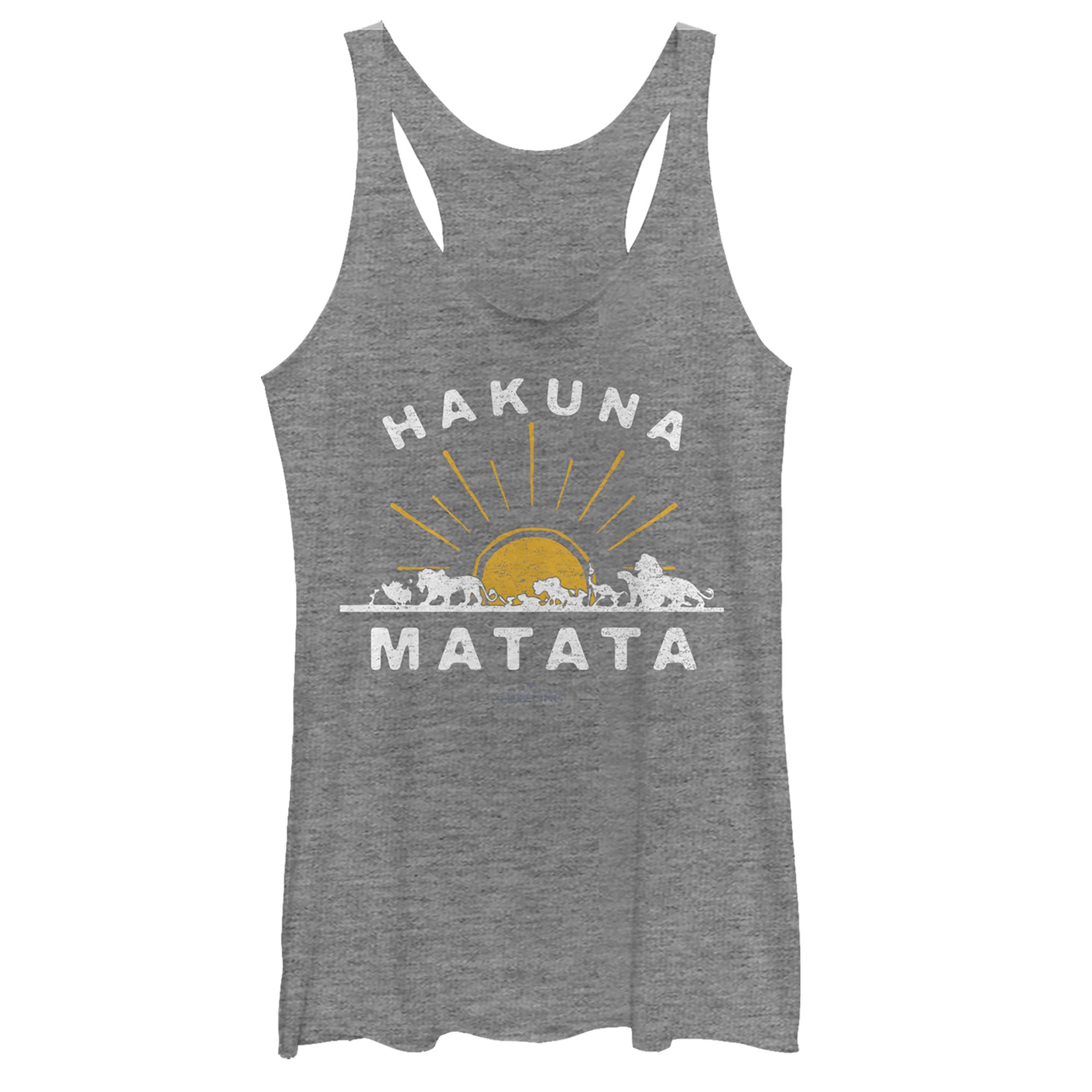 Women's Lion King Silhouette Sunrise Racerback Tank Top Women's Lion King Silhouette Sunrise Racerback Tank Top