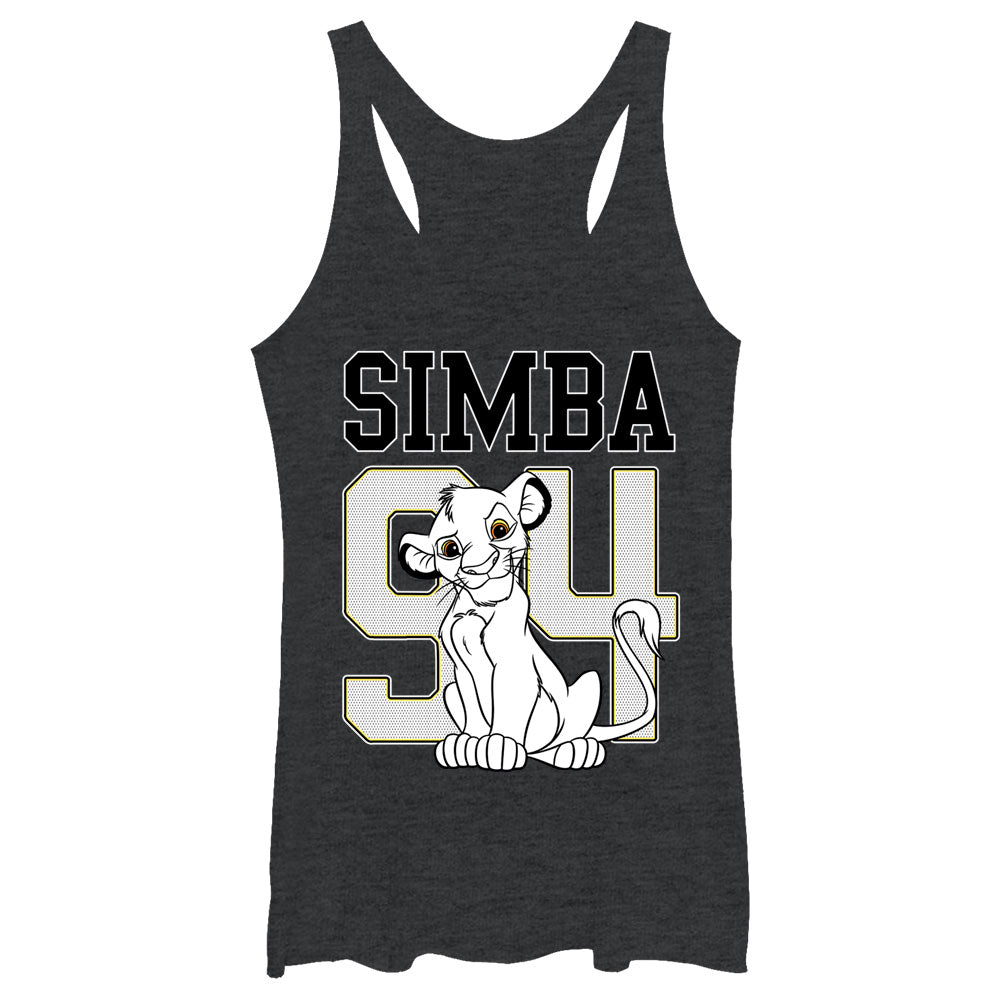 Women's Lion King Simba 94 Racerback Tank Top Women's Lion King Simba 94 Racerback Tank Top