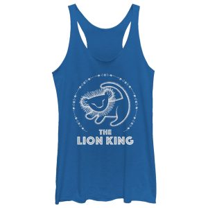 Women’s Lion King Simba Painting Circle Racerback Tank Top