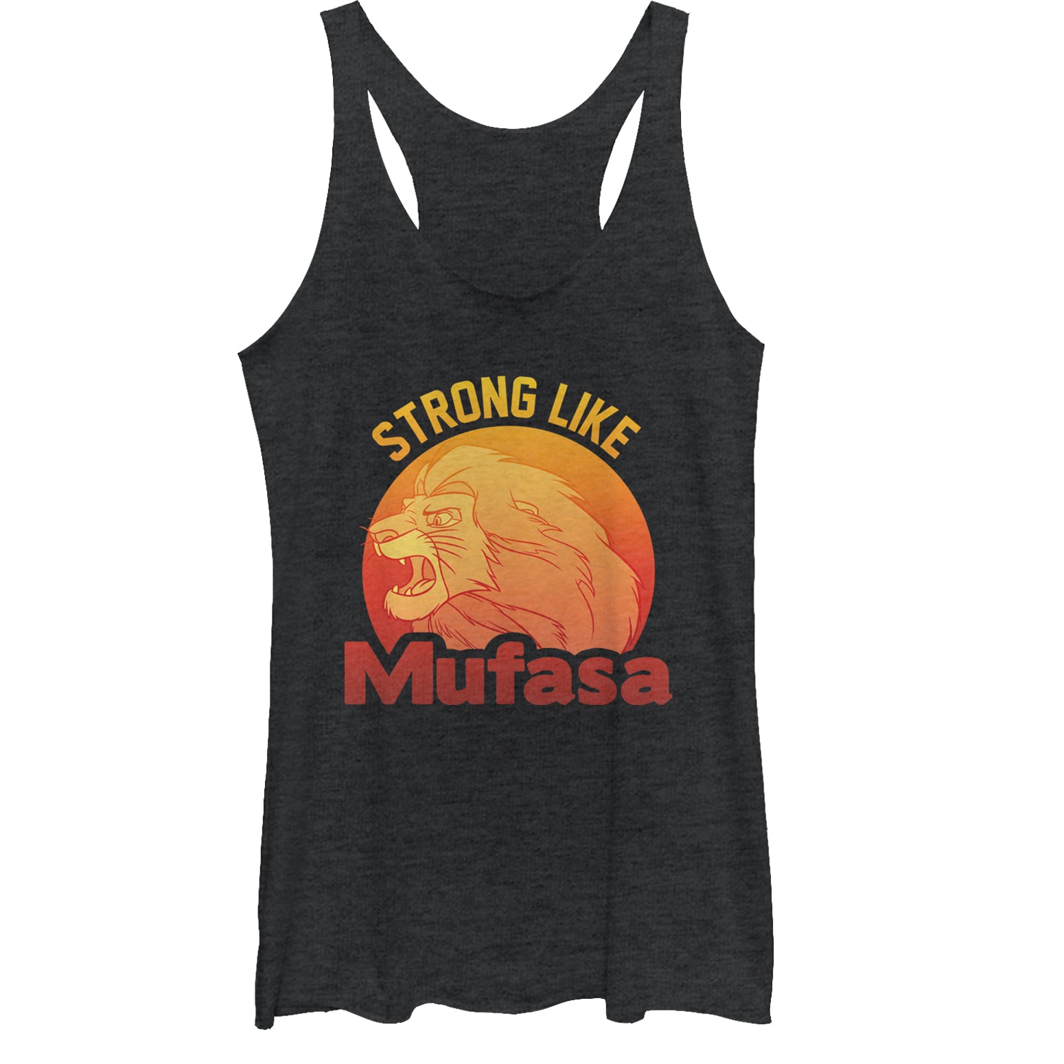 Women's Lion King Strong Like Mufasa Racerback Tank Top Women's Lion King Strong Like Mufasa Racerback Tank Top