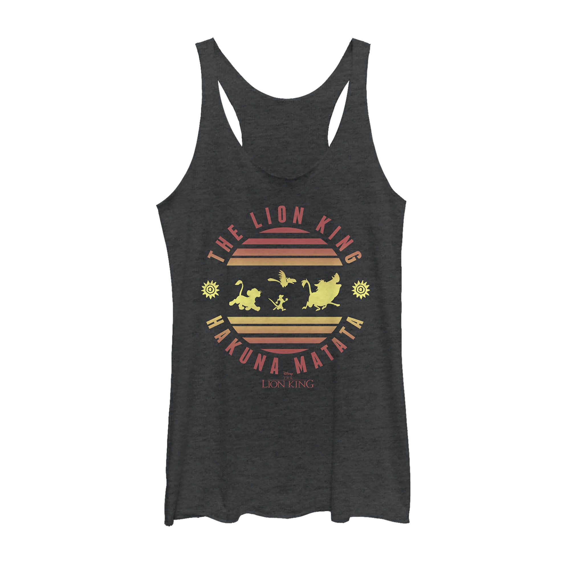 Women's Lion King Sunshine Hakuna Matata Racerback Tank Top Women's Lion King Sunshine Hakuna Matata Racerback Tank Top