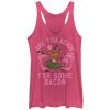 Women’s Lion King Timon Achin’ for Bacon Racerback Tank Top