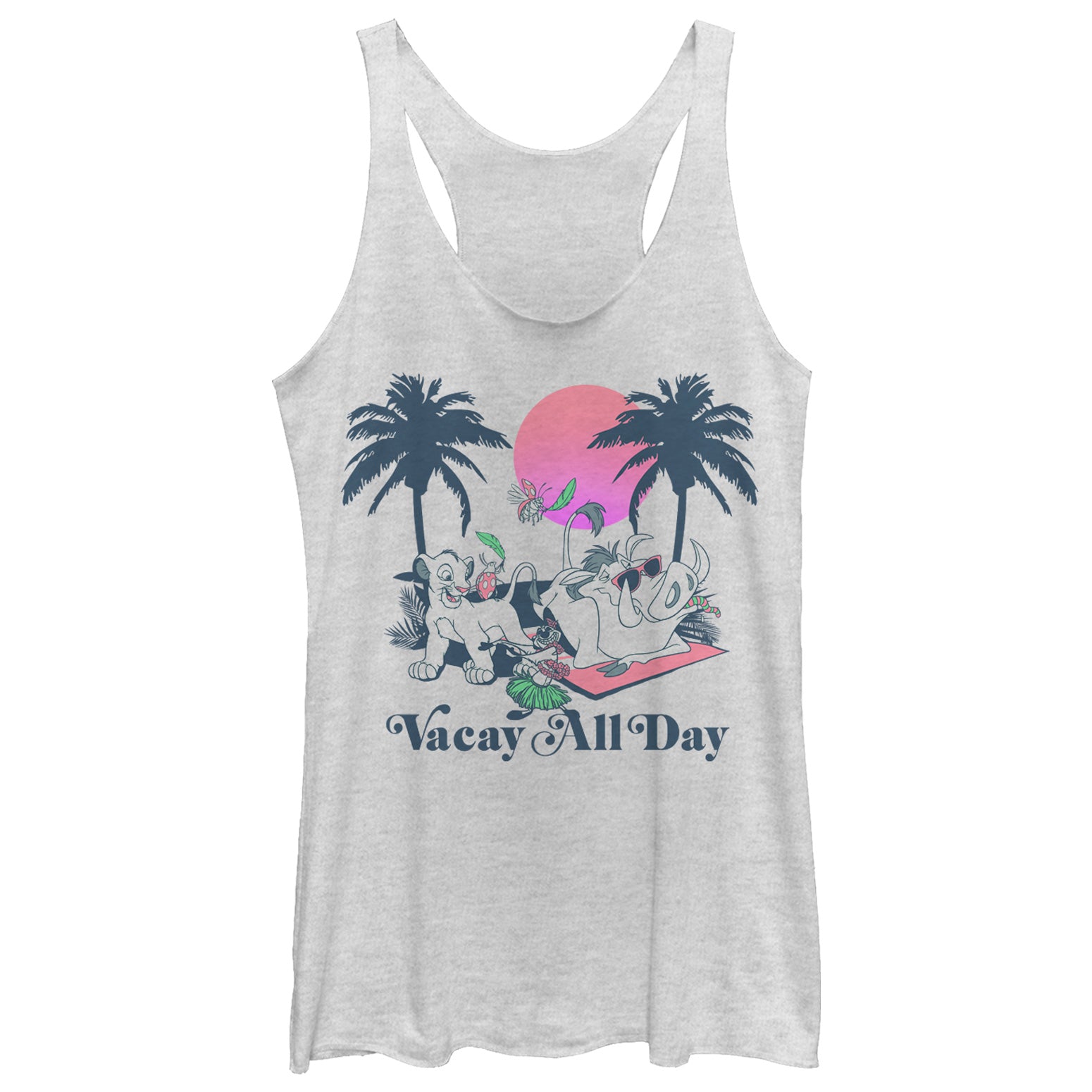 Women's Lion King Vacay All Day Racerback Tank Top Women's Lion King Vacay All Day Racerback Tank Top