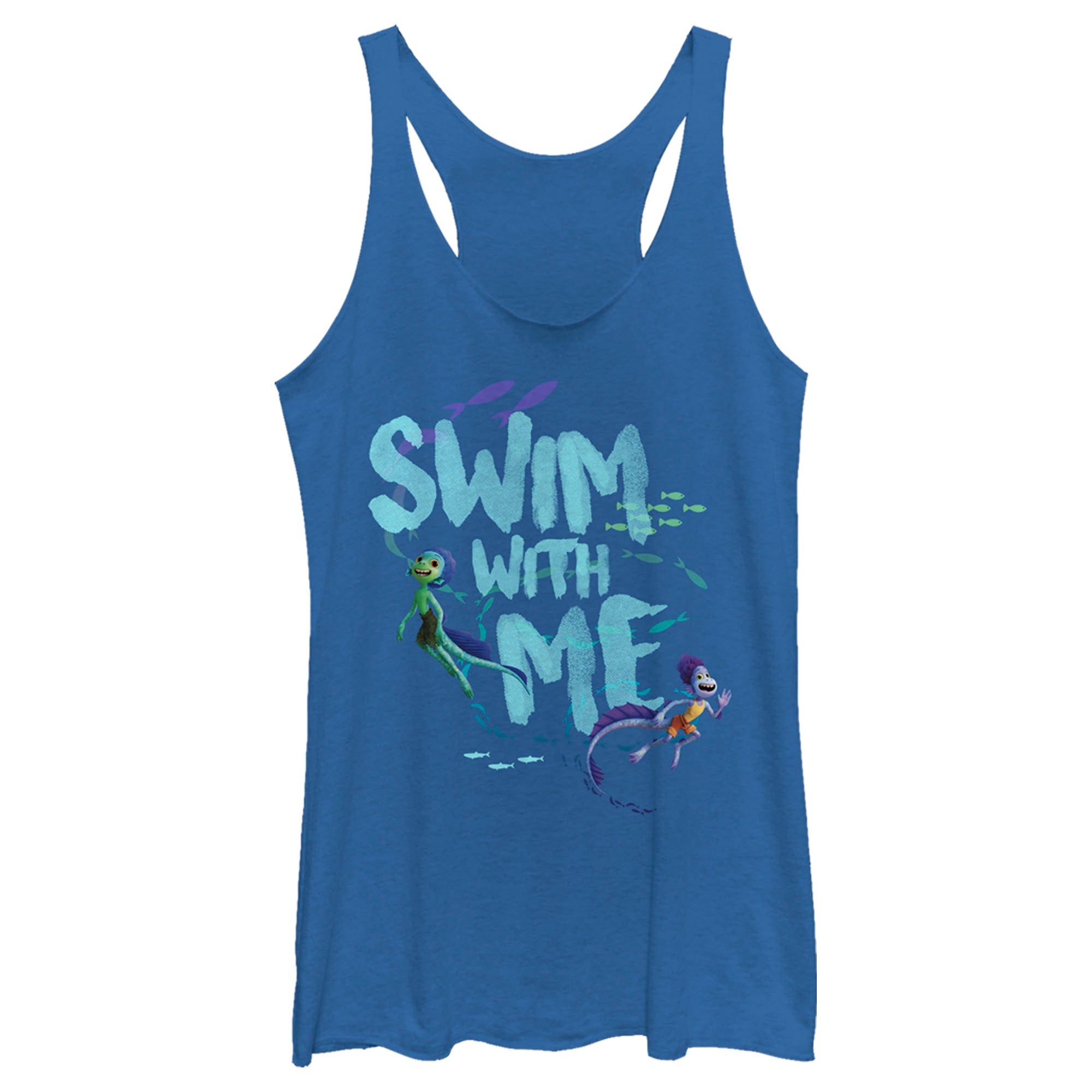 Women's Luca Swim With Me Sea Monsters Racerback Tank Top Women's Luca Swim With Me Sea Monsters Racerback Tank Top