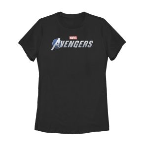 Women’s Marvel Avengers Game Text Logo T-Shirt