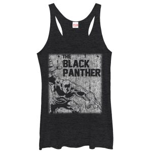 Women’s Marvel Black Panther Chalk Print Racerback Tank Top