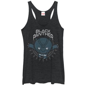Women’s Marvel Black Panther Kawaii Racerback Tank Top