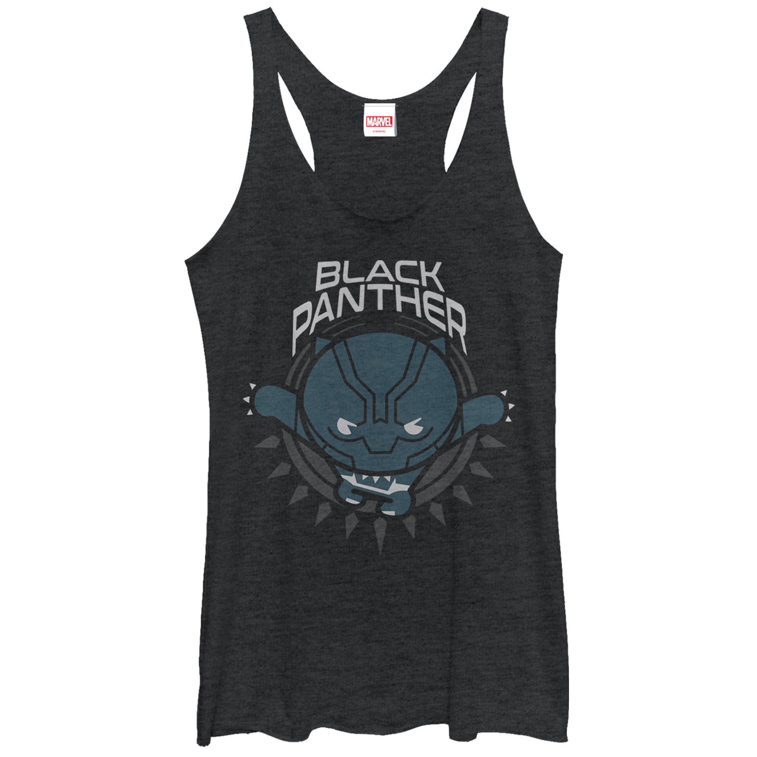 Women's Marvel Black Panther Kawaii Racerback Tank Top Women's Marvel Black Panther Kawaii Racerback Tank Top