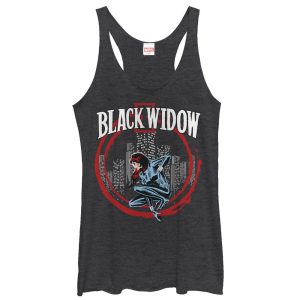 Women’s Marvel Black Widow Circle Racerback Tank Top