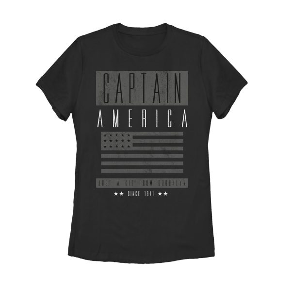Women’s Marvel Captain America Brooklyn Kid T-Shirt