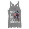 Women’s Marvel Captain America Just a Brooklyn Kid Racerback Tank Top
