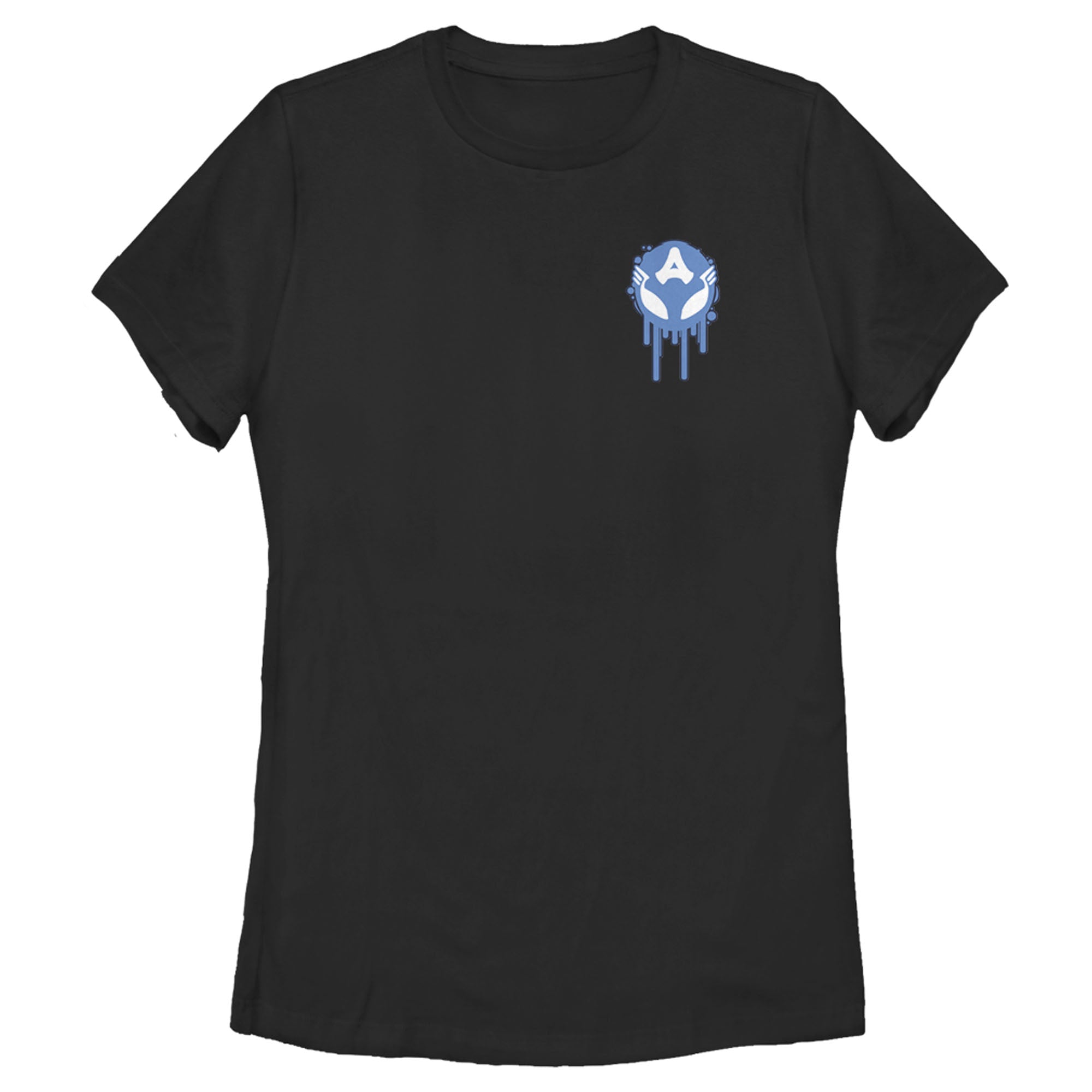 Women's Marvel Captain America Venom Infected Badge T-Shirt Women's Marvel Captain America Venom Infected Badge T-Shirt