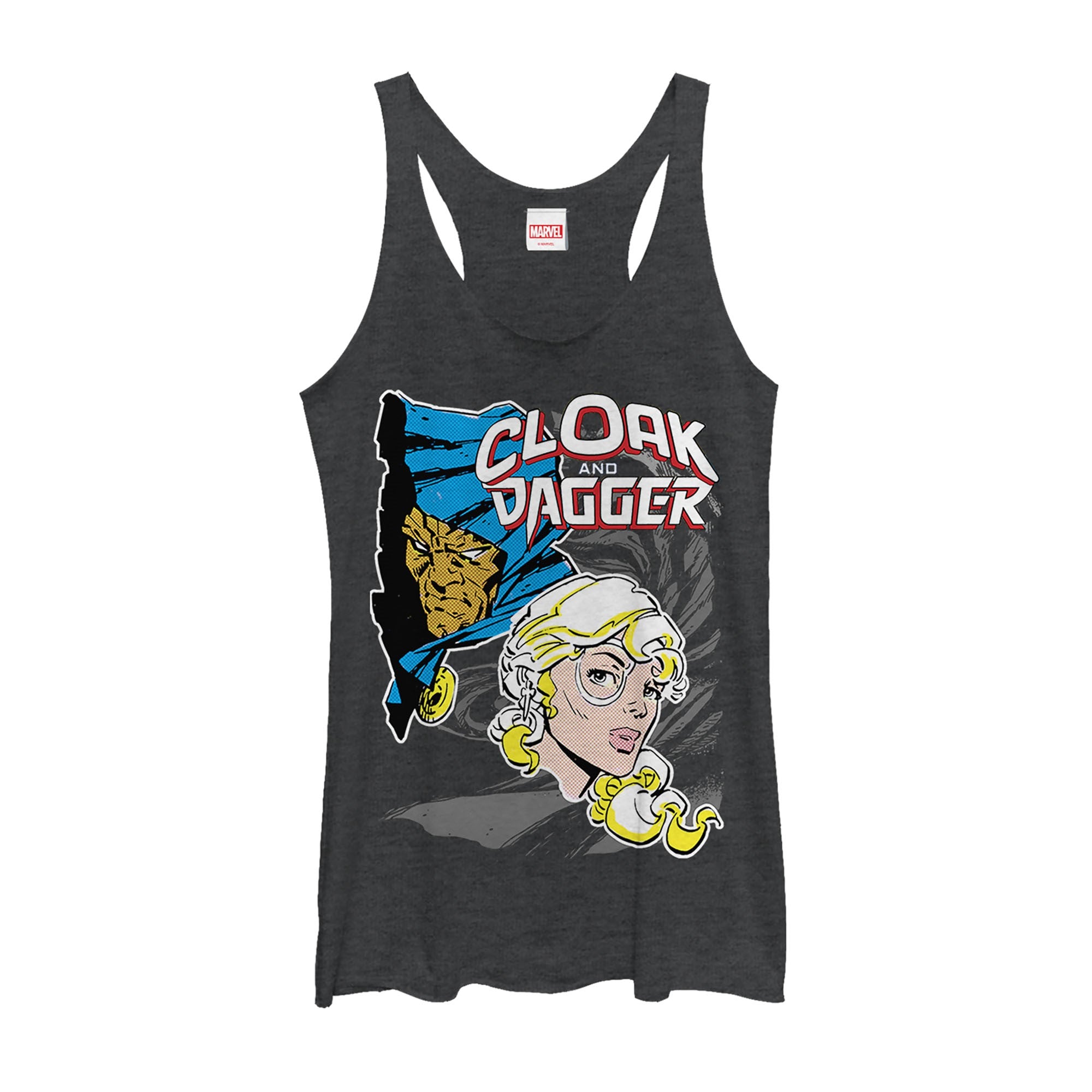 Women's Marvel Cloak and Dagger Partner Portrait Racerback Tank Top Women's Marvel Cloak and Dagger Partner Portrait Racerback Tank Top