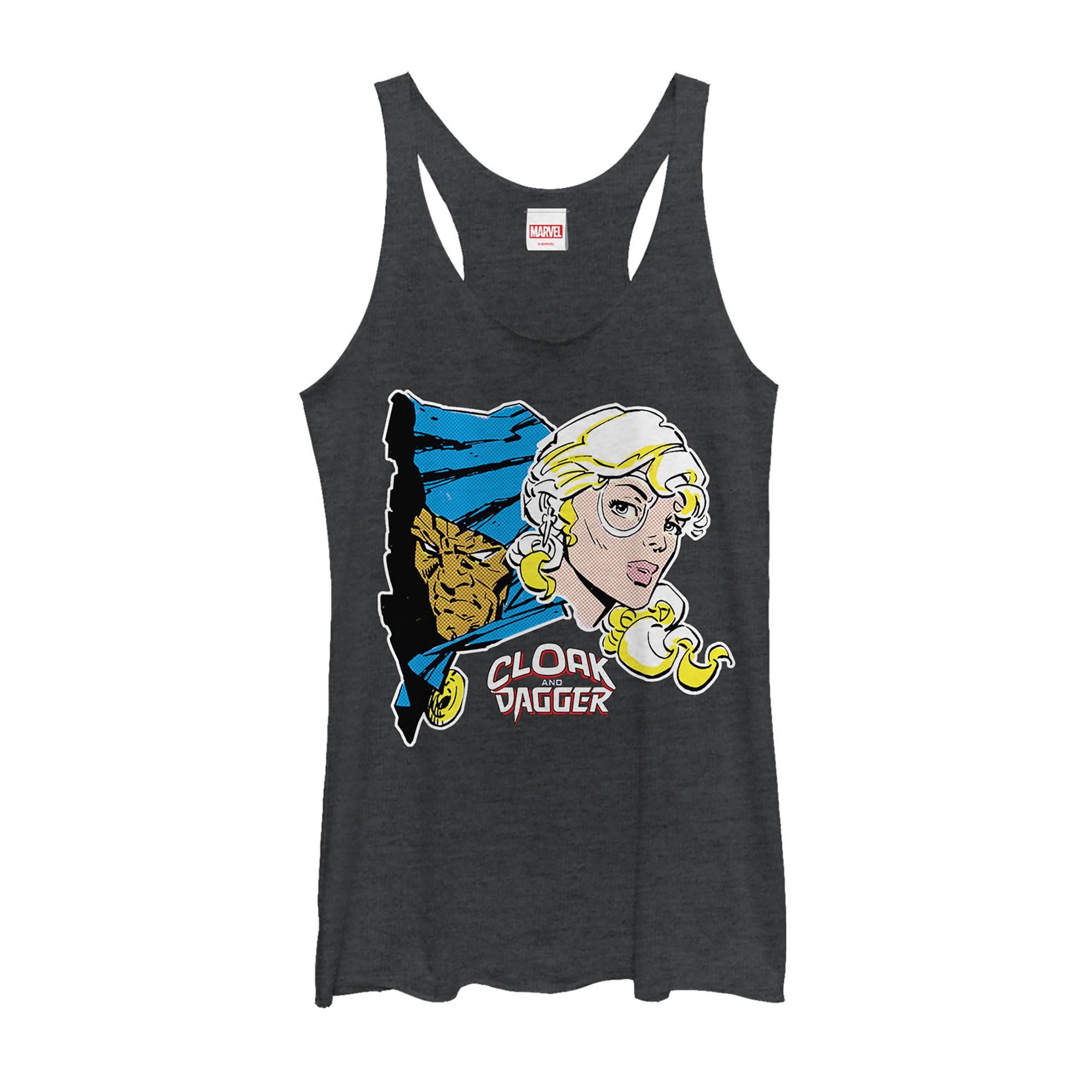 Women's Marvel Cloak and Dagger Portrait Racerback Tank Top Women's Marvel Cloak and Dagger Portrait Racerback Tank Top