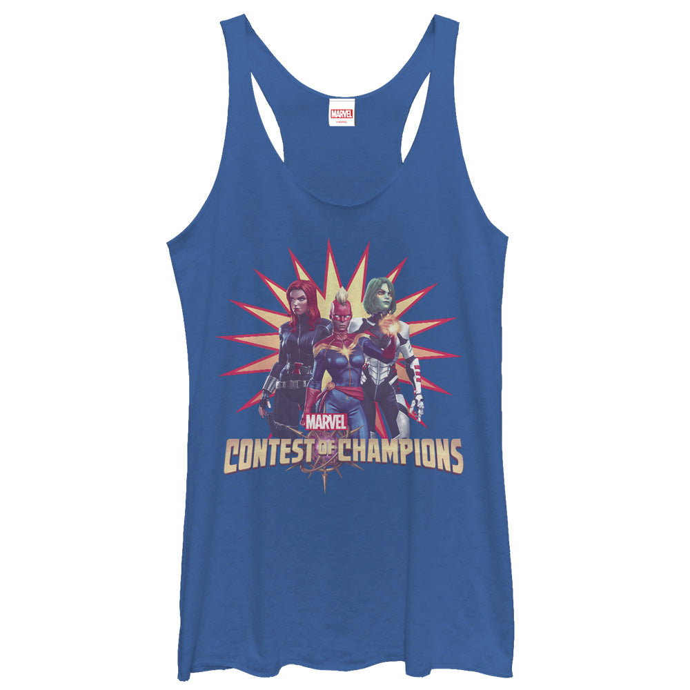 Women's Marvel Contest of Champions Heroines Racerback Tank Top Women's Marvel Contest of Champions Heroines Racerback Tank Top
