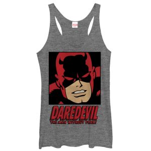 Women’s Marvel Daredevil Man Without Fear Racerback Tank Top