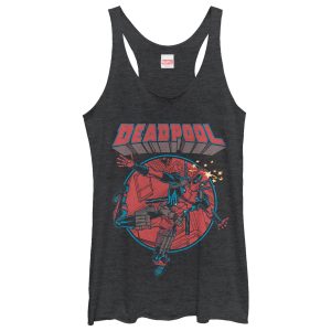 Women’s Marvel Deadpool Concussion Racerback Tank Top